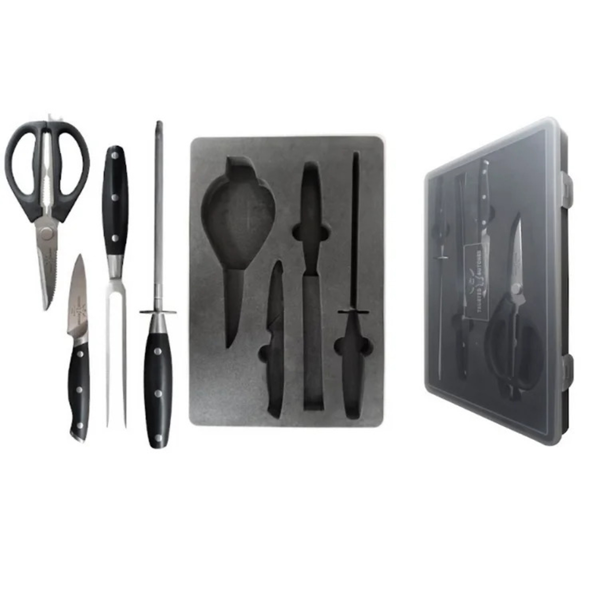 The Trusted Butcher 4-Pc. Chef Set with Case, Model #4006010501